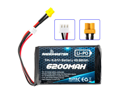 Акумуляторний блок RadioMaster 6200mah 2S Lipo Transmitter Battery (HP0157.BATT-6200-2S)