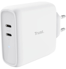 Зарядний пристрій Trust Maxo 65W 2xUSB-C PD white (25381_TRUST)