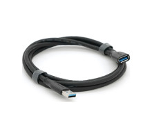 Дата кабель USB 3.0 AM/AF 1.5m black VEGGIEG (YT-3.0AM\AF-1.5BL)