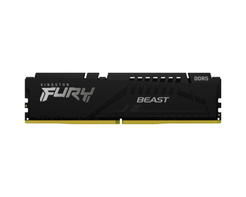 Модуль пам'яті для комп'ютера DDR5 16GB (2x8GB) 6000 MHz Beast Black Kingston Fury (ex.HyperX) (KF560C40BBK2-16)