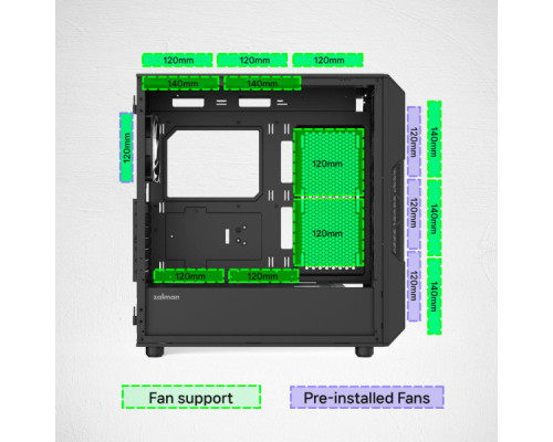 Корпус для ПК Zalman P60BLACK