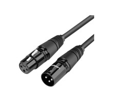 Кабель мультимедійний XLR M to XLR F 5.0m AV130 black Ugreen (20712)