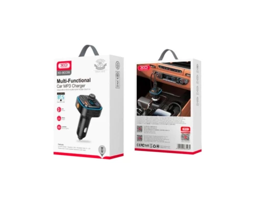 FM модулятор XO BCC08 автомобільний зарядний пристрій MP3/PD/2USB/3,1A Чорни (XO-BCC08) FM модулятор XO BCC08 автомобільний зарядний пристрій MP3/PD/2USB/3,1A Чорни (XO-BCC08)