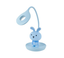 Настільна лампа Kite Bunny LED з акумулятором, блакитна (K24-492-1-3) Настільна лампа Kite Bunny LED з акумулятором, блакитна (K24-492-1-3)