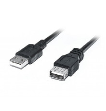 Дата кабель USB 2.0 AM/AF 3.0m Pro black REAL-EL (EL123500029)