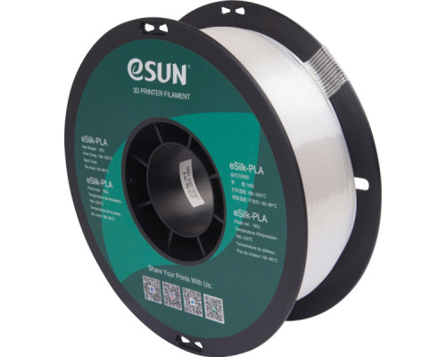 Пластик для 3D-принтера eSUN ePLA-Silk 1,75mm 1kg WHITE (EPLA-SILK-P175W1)