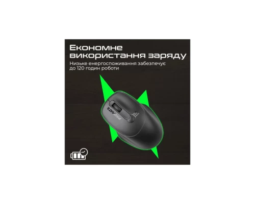 Мишка Promate UniGlide Wireless Black (uniglide.black) Мишка Promate UniGlide Wireless Black (uniglide.black)