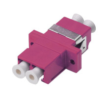 Адаптер LC/LC duplex, MM OM4, керам.сердечник Digitus (DN-96019-2)
