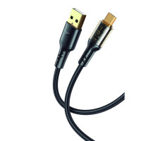 Дата кабель USB 2.0 AM to Micro 5P 1.0m 2.4A black XO (NB229-M-1-BK)