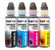 Чорнило Barva EPSON L4150/L4160 (101) B/C/M/Y 4х100 мл OneKey (E101-1K-MP)