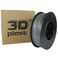 Пластик для 3D-принтера 3Dplast PLA 1.75мм, 0.85кг, gray-metallic (3DPLA17508GMT)