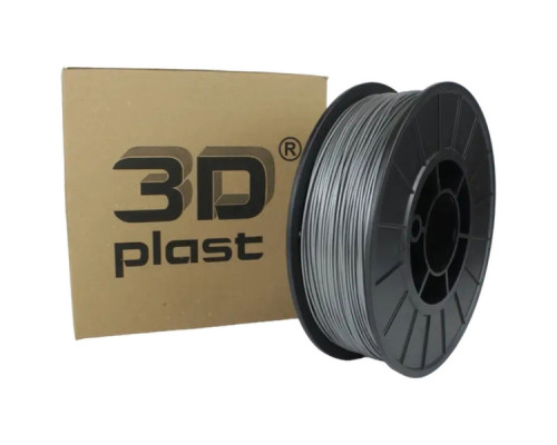 Пластик для 3D-принтера 3Dplast PLA 1.75мм, 0.85кг, gray-metallic (3DPLA17508GMT)