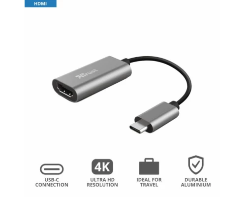 Перехідник Trust USB-C to HDMI Adapter (23774)