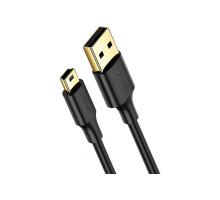 Дата кабель USB 2.0 AM to Mini 5P 3.0m 2A PVC black Ugreen (UGR-10386)