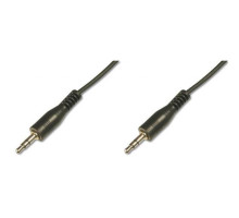 Кабель мультимедійний 3.5mm M to 3.5mm M 1.5m Digitus (AK-510100-015-S)