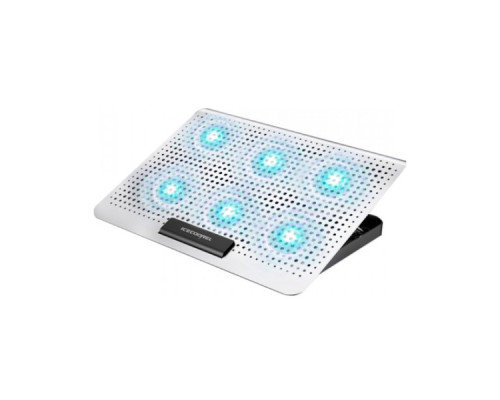 Підставка до ноутбука IceCoorel 10-15.6", 6*60mm 580 RPM, 2*USB, 350x225x26mm, Silver (A19) Підставка до ноутбука IceCoorel 10-15.6", 6*60mm 580 RPM, 2*USB, 350x225x26mm, Silver (A19)