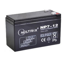 Батарея до ДБЖ Matrix 12V 7AH (NP7-12)