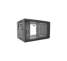 Шафа настінна Merlion 6U 19" 600*600*367 (Ш*Г*В)мм, black (Ml3-6606 / 23525)