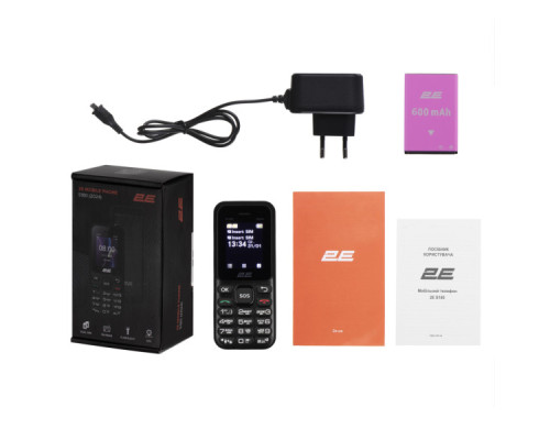 Мобільний телефон 2E S180 2024 Black (694743653885)