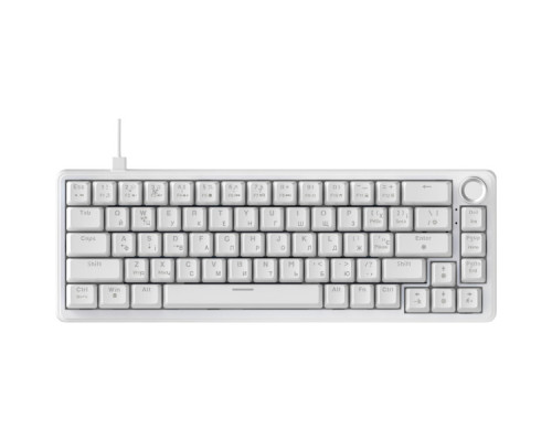 Клавіатура Ajazz AK690 Peach Mist Switch USB UA White (AK690-PM-W)