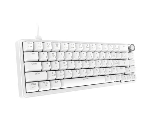 Клавіатура Ajazz AK690 Peach Mist Switch USB UA White (AK690-PM-W)