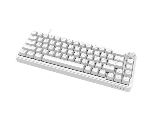 Клавіатура Ajazz AK690 Peach Mist Switch USB UA White (AK690-PM-W)