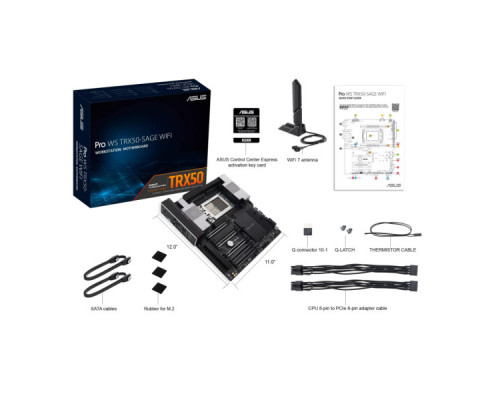 Серверна материнська плата ASUS PRO WS TRX50-SAGE WIFI sTR5 TRX50 4xDDR5 M.2 (90MB1FZ0-M0EAY0)