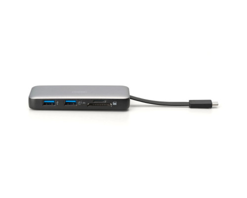 Порт-реплікатор Digitus USB-C > HDMI/2xUSB-A/USB-C/SD/MicroSD/RJ54 (DA-70914)
