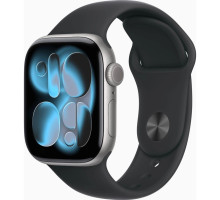 Смарт-годинник Apple Watch Series 11 GPS 42mm Space Grey Aluminium Case with Black Sport Band - M/L (MEQX4RK/A)