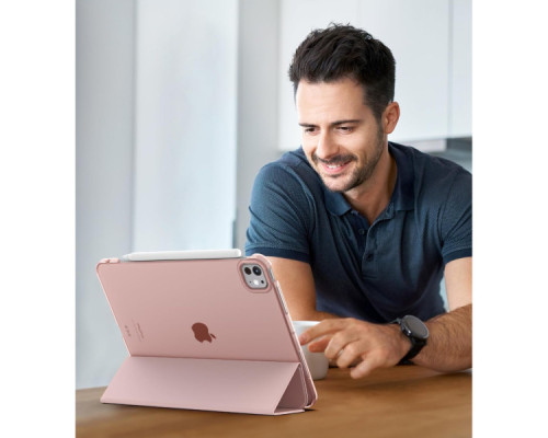 Чохол до планшета BeCover Tri Fold Hard Apple iPad Pro 11" M5 2025 Pink (715997)