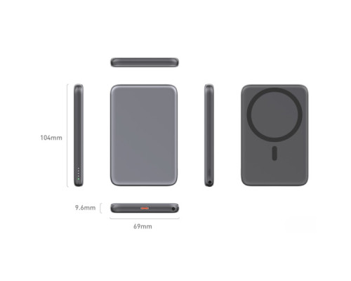 Батарея універсальна Vinga 5000 mAh 20W/15W Wireless (VPBB520WL)