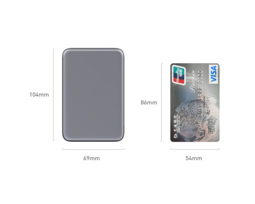 Батарея універсальна Vinga 5000 mAh 20W/15W Wireless (VPBB520WL)