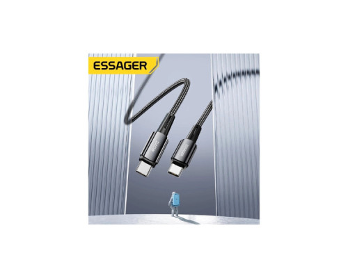 Дата кабель USB-C to USB-C 1.0m 240W Essager (EXCTT3-CG0G-P)