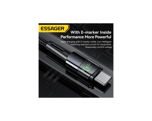 Дата кабель USB-C to USB-C 1.0m 240W Essager (EXCTT3-CG0G-P)