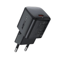 Зарядний пристрій Acefast A117 USB-C PD20W GaN black (6974316284987)