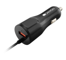 Зарядний пристрій Canyon 1xUSB car adapter (CNE-CCA033B)
