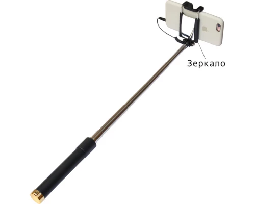 Монопод для селфі Grand-X Mirror 360 + дзеркало U-кріплення Gold (MI3UG) Монопод для селфі Grand-X Mirror 360 + дзеркало U-кріплення Gold (MI3UG)