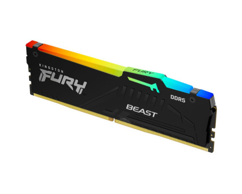 Модуль пам'яті для комп'ютера DDR5 32GB 5600 MHz Beast RGB XMP Kingston Fury (ex.HyperX) (KF556C40BBA-32)