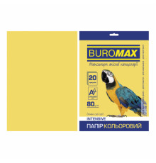 Папір Buromax А4, 80g, INTENSIVE yellow, 20sh (BM.2721320-08)