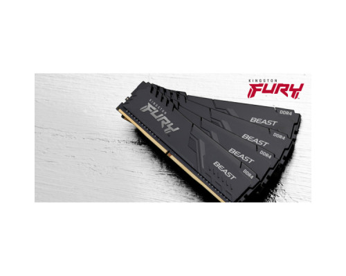 Модуль пам'яті для комп'ютера DDR4 8GB 2666 MHz Fury Beast Black Kingston Fury (ex.HyperX) (KF426C16BB/8)