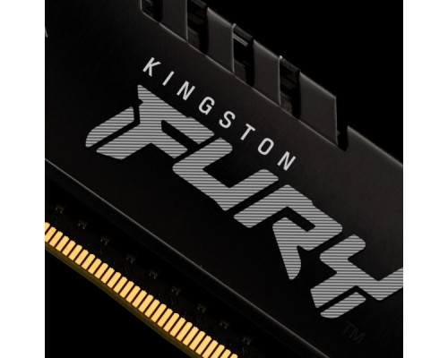 Модуль пам'яті для комп'ютера DDR4 8GB 2666 MHz Fury Beast Black Kingston Fury (ex.HyperX) (KF426C16BB/8)