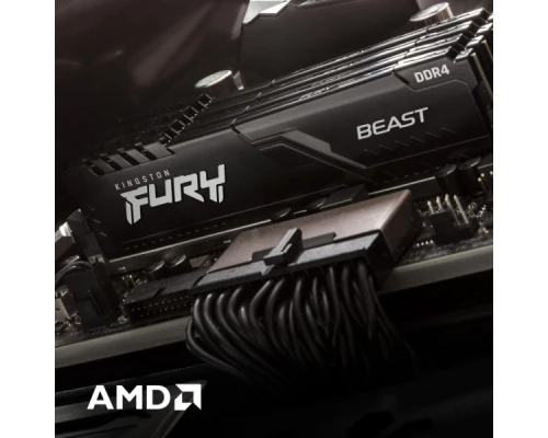 Модуль пам'яті для комп'ютера DDR4 8GB 2666 MHz Fury Beast Black Kingston Fury (ex.HyperX) (KF426C16BB/8) Модуль пам'яті для комп'ютера DDR4 8GB 2666 MHz Fury Beast Black Kingston Fury (ex.HyperX) (KF426C16BB/8)