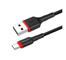 Дата кабель USB 2.0 AM to USB-C 1.0m 2.4А black ColorWay (CW-CBUC064-BK)