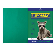 Папір Buromax А4, 80g, DARK green, 20sh (BM.2721420-04)