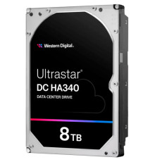 Жорсткий диск для сервера WD HDD Server Ultrastar DC HA340 8TB 512e SE, 3.5, 256MB, 7200 RPM, SATA, (WUS721208BLE6L4)