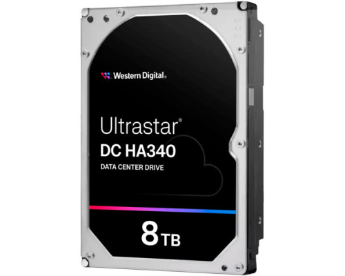 Жорсткий диск для сервера WD HDD Server Ultrastar DC HA340 8TB 512e SE, 3.5, 256MB, 7200 RPM, SATA, (WUS721208BLE6L4)