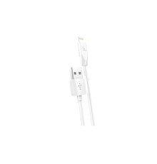 Дата кабель USB 2.0 AM to Lightning 1.0m 2.4A X1 white HOCO (6957531032007)