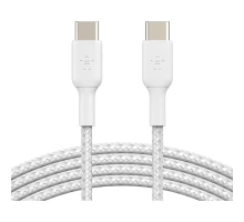 Дата кабель USB-C to USB-C 2.0m 60W White Belkin (CAB004BT2MWH)