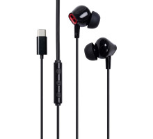 Навушники Vention Echo Lite USB-C In-Ear Wired Black (GBBBAV)