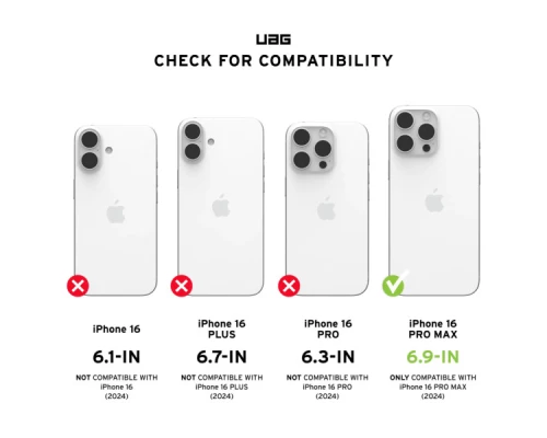 Чохол до мобільного телефона UAG iPhone 16 Pro Max Pathfinder Clear Magsafe Ice (114465114343) Чохол до мобільного телефона UAG iPhone 16 Pro Max Pathfinder Clear Magsafe Ice (114465114343)